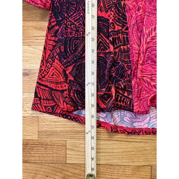 NWT Soft Surroundings Women's Size Large Tunic Suzi Embroidered Velvet Flowy Top - Picture 9 of 11